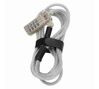 Phefop Cable Lock Security of the Computer Laptop Without Maintenance Locking - Sustainable Theft Apschiddel -Kabelslot (Silver)