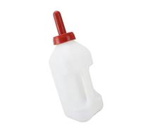Phefop Calf Feeding Bottle 2 Liter Plastic Bottle with Silicone Nipple, Nursing with Handle for Newborn Calves Lambs Goats, 2L Livestock Feeding for Farm Pasture (Horizontal Milk Pot)