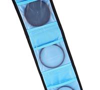 Phefop Camera Filter Storage Bag,3 Camera Filter Storage Bag Weather Resistant Nylon Wallet Box Case, Wallet Case, Large Sized Accommodates Up to