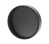 Phefop Camera Lens Cap, Professional Silver 36mm Alloy Metal Front Cap Lightweight Len Protective Cover for Easy Travel and Storage (Black)