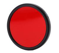 Phefop Camera Lens Filter, Optical Glass Threaded Red Photography Filter with Multi Layer Coating, Aluminum Alloy Frame for DSLR Lenses Enhancing Red Tones and Contrast (52mm)