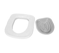 Phefop Cat Toilet Training Kit, Toilet Training Systems Cat Trainer for Pet Cleaning Removable System Fits All Toilets Sizes (White Tray, 1 Gray Inner Support)
