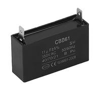 Phefop CBB61 11μF 350VAC Gasoline Generator Starting Capacitor with ABS Explosion Proof Design for Air Conditioner Refrigerator Motor