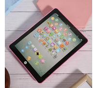 Phefop Children Learning Machine Chinese English Tablet Toy Plastic Early Educational Learning Device for Kids Pink (Pink)