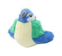 Phefop Chirping Bird Cat Toy, Plush Touch Activated Interactive Cat Toy with Bird Sounds, Self Play Anxiety Relief and Daily Exercise for Kittens Indoor Cats Red (Green)