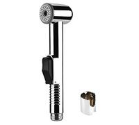 Phefop Chrome Plated Bidet Sprayer Shower Head, with 10 Fingers Pressing Water, Easy Installation for G1/2 Standard Connector, Ideal for Women's Washing Function