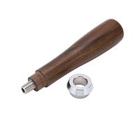 Phefop Coffee Portafilter Handle Black Rosewood M10 Thread | Black Rosewood, M10 Thread, Burr Free Smooth, Ergonomic Grip, Espresso Machine Replacement