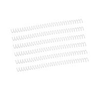 Phefop Coil Binding Spiral, 13mm Plastic Binding Comb, Transparent 20pcs Spine, 30 Hole Leaf for Office Classroom Library Paper Organizing (Transparent)