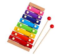 Phefop Colorful Xylophone Wooden 8 -GlockensSpiel Tone for Musical Development and Entertainment for Children (Pine Wood)