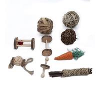 Phefop Combo Wood Rabbit Toy Molar Combo for Teeth for Hamsters and Indian Bunks