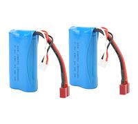 Phefop Compact 7.4V 1500mAh Lithium Battery, Small Size and Lightweight for RC Cars and Boats, Balanced Charging Support and Longer Working Times