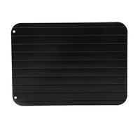 Phefop Defrosting Tray, Aluminium Meat Thaw Plate with Grooves, No Electricity Required, Defrosting Board Kitchen Accessories for fast Thawing Frozen Foods, 23cm x 16.5cm
