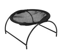 Phefop Detachable Cat Hammock Bed, Stainless Steel Canvas, Elevated Raised Cat Hammock Bed for Indoor Outdoor, Healthier Sleeping Experience (Black)