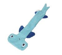 Phefop Dog Squeaky Toy, No Stuffing Interactive Chew Toy for Small Medium Large Dogs Teeth Cleaning Kill the Time Relief Boredom (Blue)