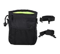 Phefop Dog Treat Pouch Bag, with Poop Bag Holder, Waist Belt and Clip, 3 Ways to Wear, Easily Carrying Dog Toys Food, for Walking Training Travel (Black (B))