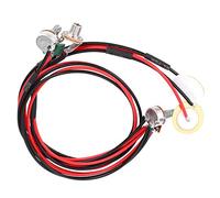 Phefop Double Piezo Contact Pickup with Volume and Tone Control for Guitar Ukulele Mandolin Banjo 6.35mm Output Jack