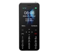 Phefop DOUBLE Sim MOBILE PHONE 2G HD Camera and LED Lantern, Sim Basic Basic for Children Who Have 1000 MAh Heppad (White)