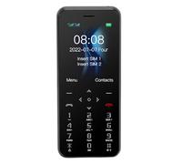 Phefop DOUBLE Sim MOBILE PHONE 2G HD Camera and LED Lantern, Sim Basic Basic for Children Who Have 1000 MAh Heppad (Black)