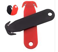 Phefop Double Vane/Wing Opener, Plastic Construction, Multi-Purpose Box Cutter Tool for Home and Office Use, 11.9cm Size (Red)