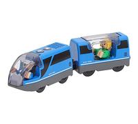 Phefop Electric Trains Toy, Magnetic Plastic Electric Trains Toy with AAA Battery Operation for Kids, Safe and Engaging Magnetic with Vivid Design for Lovers (Blue)