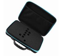 Phefop Essential Oils Storage Case EVA Hard Shell Oils Carrying Case Holds 60 Bottles for 5ml 10ml 15ml Travel Home Use with Foam Insert Zipper Handle Red (Blue)