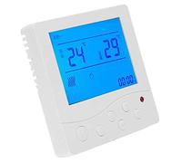 Phefop Fancoil Central Airconditioning Thermostat, Intelligent LCD Temperature Controller, High Accuracy, User-Friendly Design, Ideal for Bedroom and Living Room