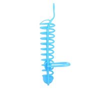 Phefop Feeding Basket Plastic Bird Feeder with Side Perch Hanging Fruit Vegetable Holder 25cm Hollow Foraging Toy for Parakeet Cockatiel Conure Lovebird Cage Use (Blue)