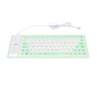 Phefop Foldable Silicone Keyboard 85 Keys Keyboard for PC Laptop, Ultimate Comfort for Typing and Gaming (Green)
