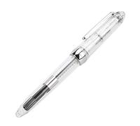 Phefop Fountain Pen Ink Pen Transparent Acrylic Stainless Steel Nib Smooth Writing Compact Lightweight for School Office Daily Use with Refillable Ink System