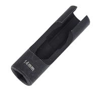 Phefop Fuel Line Socket Wrench, Chrome Vanadium Steel 1/2in Drive, Efficient Removal for Fasteners, Mechanics Tool for Injector Lines, Bent Pipes, EGT Sensors, Versatile and Reliable (14mm)