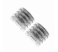 Phefop Furniture Leg Pads Table Leg Protectors Desk Foot Stoppers 8 Pack Plastic Anti-Slip Stackable Design for Beds Chairs Sofas with Multi-Slot Non-Slip Bottom (Transparent)