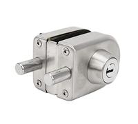 Phefop Glass Door Lock Hasp, Glass Door Lock, Safety, for Private Rooms with Keys, Interior, Maintenance, Replacement, Knob,