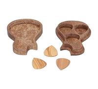 Phefop Guitar Pick Holder Collection Set, Eco-Friendly Wood Material, Beautiful Wood Grain, for Musicians on the Go
