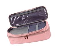 Phefop Hair Dryer Storage Case Polyester Double Layer Hair Dryer Travel Case 39 X 14.5 X 13.5 Cm with Padded Bottom Compartment for Travel Bathroom Organizer and Home Use