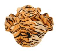 Phefop Halloween Dog Hoodie, Polyester Costume Coat for Small Medium Pets, Cute Tiger Plush Design with Warm Fabric for Autumn and Winter Fun (L)
