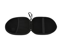 Phefop Headphone Case EVA Hard Shell Storage Bag 21.5 X 18 X 6cm Compact Design for Travel Commuting Desk Use for MDRXB450 950AP Headphones Lightweight Black (Black)