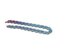Phefop High Strength 1 Speed Bike Chain,Rugby Design,100 Links Made of Manganese Steel,with Excellent Wear for Fixed Gear BMX Single Speed Bikes,Silent Chain
