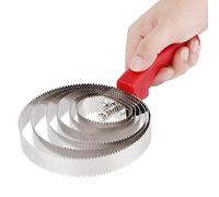 Phefop Horse Brush, Six Circle Steel Brush with Soft Handle, Ideal for Horse Grooming and Itching Relief for Livestock