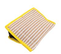 Phefop Jute Dog Bite Pillow 3 Handle, Interactive Play Toy for Tug of War Training and Exercise, Jute Biting Pad for Puppy Training and Bonding Time, 33x25x13cm