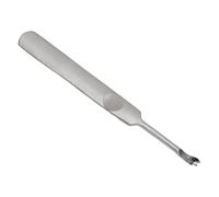 Phefop Leather Groover Tool, Stainless Steel Leather Stitching Groover and Edge Beveler with Non Slip Grip, Small V and U Type for DIY Craft Edge Creasing and Trimming (Stainless Steel)
