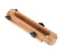 Phefop Leather Stitching Pony Clamp, Beech Wood Sewing Pony with Adjustable Angles and Stainless Steel Stretching Rod, Hand Stitching Tool for Belts Bags Purses