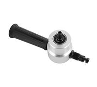 Phefop Metal Nibbler Cutter, 360° Rotating Dual Head Drill Attachment | Sheet Metal Nibbler Saw for 1.8mm Steel, 1.2mm Stainless, 2mm Copper, Fits 8mm Electric or Pneumatic Drill, 1500-3000rpm