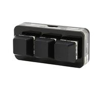 Phefop Mini Keyboard, 3 Key USB with RGB LED Backlight, Compact Design for Gamers and Coders, Compatible with, OS X and (Black)