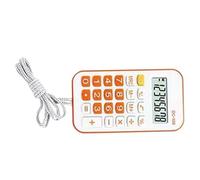 Phefop Mini Pocket Calculator with Carry Rope, Basic Small Portable Basic Calculator, Simple & Efficient Operation, for Students, School and Office Supplies, Desktop Calculators for (Orange)