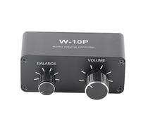 Phefop Mini Stereo Audio Volume Controller, Stereo Switch Box with Lossless Signal and Strong Interference Resistance Hell, 3.5mm Jack Output, for DVDs CDs TVs Computers Cell Phones