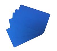 Phefop Multi-Card Engraving Business Card Blanks Unique 50pcs No Fade DIY Metal Plate Number Cards (Blue)