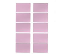 Phefop Multi-Card Engraving Business Card Blanks Unique 50pcs No Fade DIY Metal Plate Number Cards (Gold)