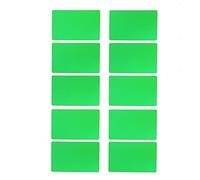 Phefop Multi-Card Engraving Business Card Blanks Unique 50pcs No Fade DIY Metal Plate Number Cards (Green)