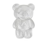 Phefop Nail Polish Color Display Card, Acrylic Transparent Cute Nail Art Bear Design, 50pcs for Technicians and Creative Art