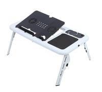 Phefop Notebook PC Folding Adjustable with Plastic Feet, Practical for the Sofa Office, Durable Material